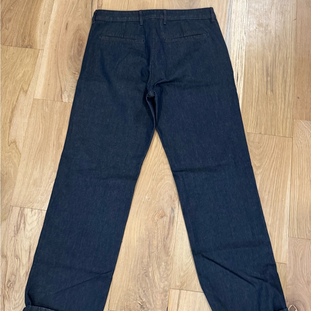 PAIGE Men's Dark Blue Straight Jeans